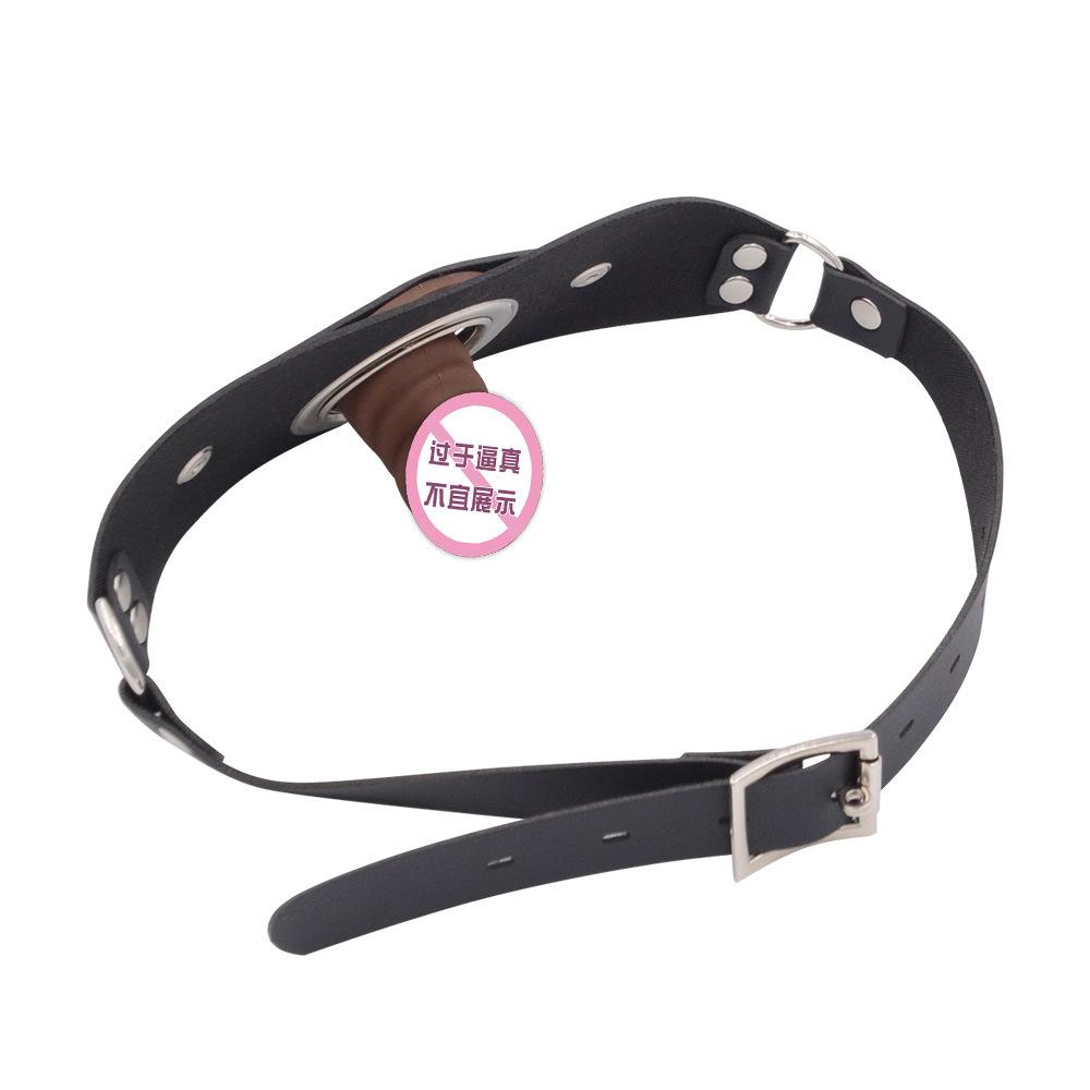 Silicone Dildos Ball Gag Detachable Horse Harness-Type Mouth Ball Deep Throat Mouth Cup SM Female Slave Training Couple Sexy Sex Product