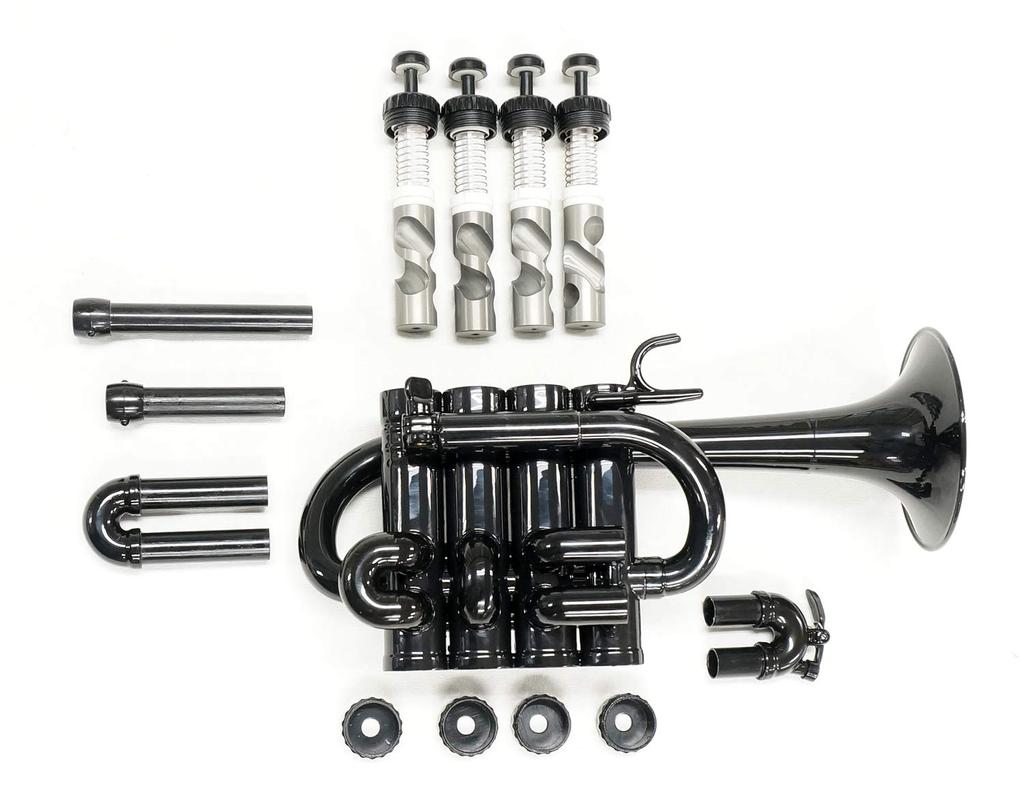 Пластиковая труба пикколо ZO черного цвета PC-05