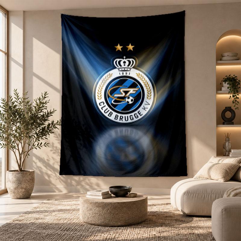 Decorative Tapestry,Club Brugge FC Printed Wall Art, Lightweight Wall Hanging For Bedroom Background