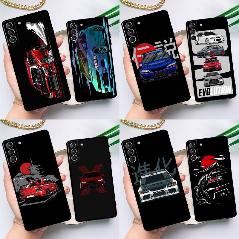 Чехол JDM Car Evo для Samsung Galaxy S23 S21 FE S20 FE S22 Plus Note 20 Ultra Note 10 S8 S9 S10 Plus