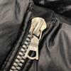 MONCLER ENA Apparel Outerwear Logo Patch Down jacket Nylon Black