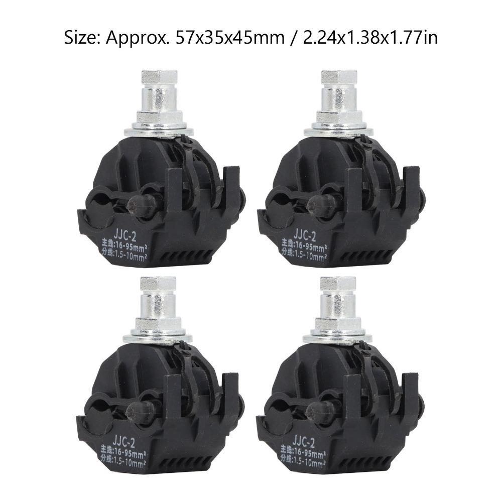 5PCS JJC-2 High Low Voltage Cable Splitter No Peeling Puncture Wire Clamp Road Lighting