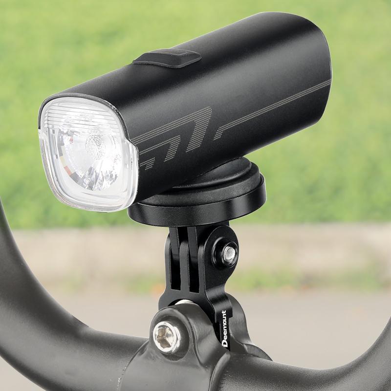 Deemount Computer Mount For Brompton Folding Bikes Light Holder Bracket 3-fork Adaptor fits Gopro Action Camera Extension Stand