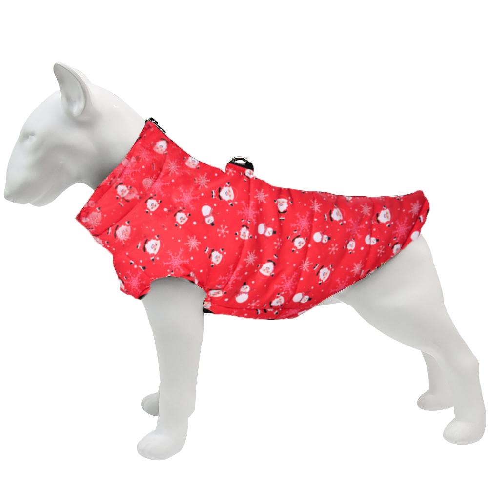 Теплая рождественская одежда для собак, водонепроницаемая зимняя куртка для домашних животных, костюм кошки, новогоднее зимнее пальто для щенка, костюмы для маленьких, средних и больших собак, французский бульдог
