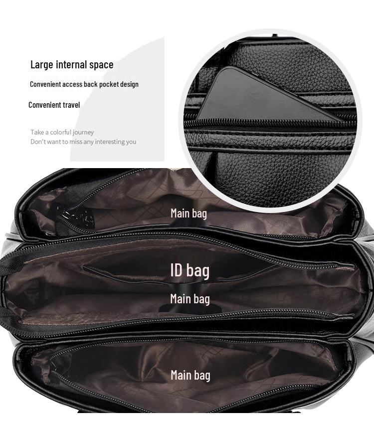 Стильная женская сумка 2023 года большой вместимости - Идеально подходит для мам среднего возраста, на одно плечо, кроссбоди