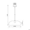 Suspension décorative - BRAYTRON - BV05-00031 - Métal noir - 1xE27 - 23W - Intérieur