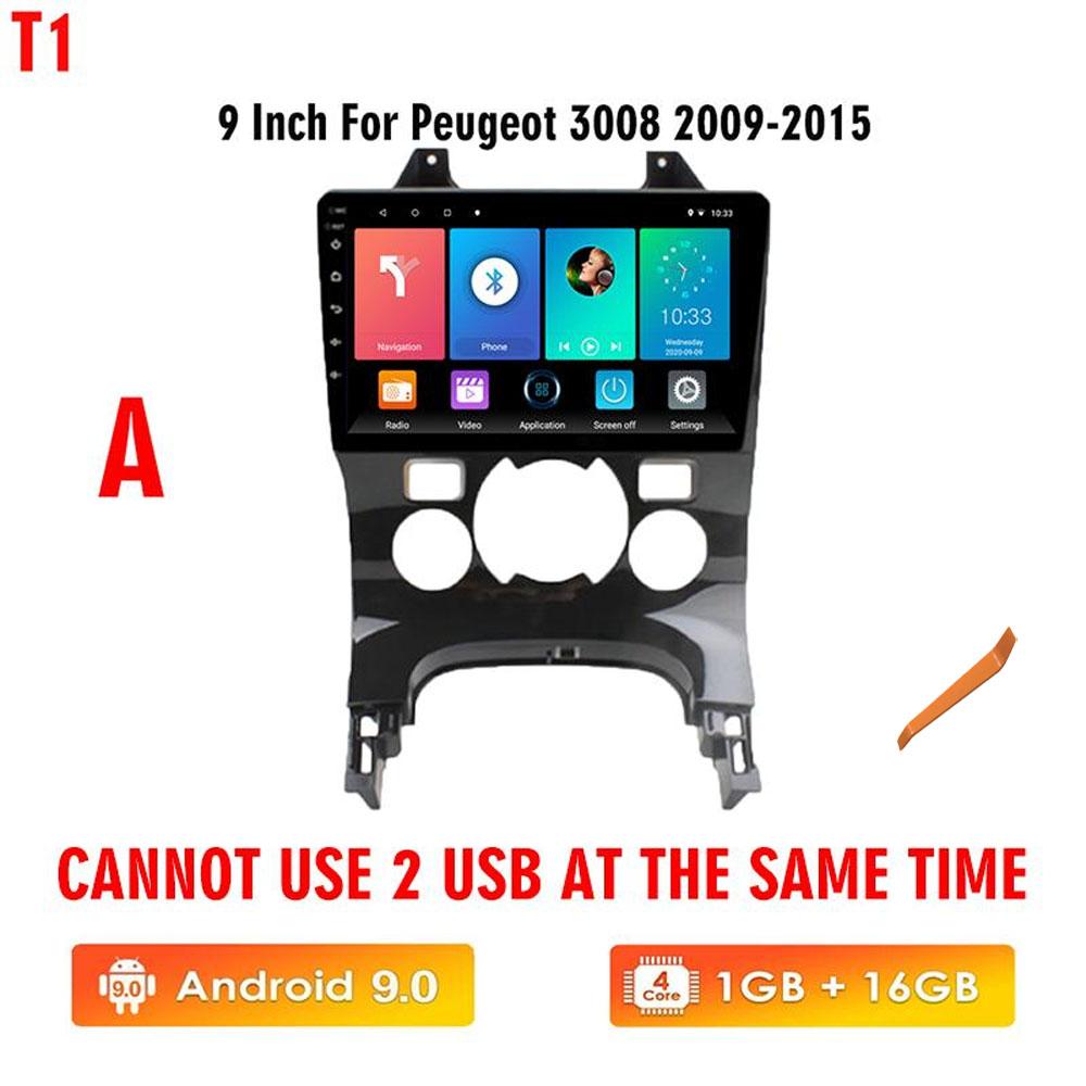 icreative Мультимедийный видеоплеер на базе Android для Peugeot 3008 AT MT 2009-2015 GPS Carplay No 2 Din DVD