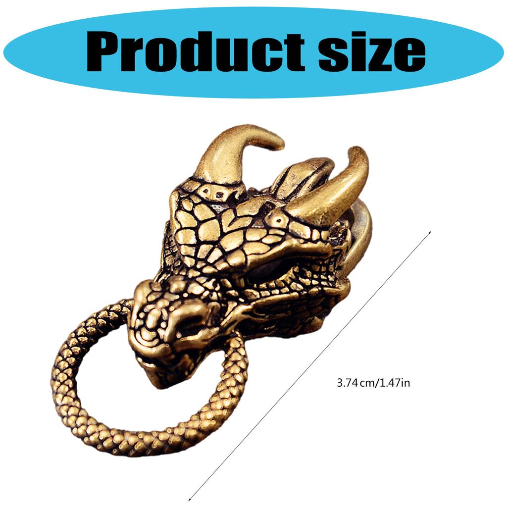 Traditional Chinese Dragon Brass Keychain Pendant For Personalized Accessories And Cultural Gifts