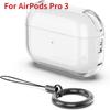 Прозрачный чехол для наушников для AirPods Pro 3 Мягкие защитные чехлы Противоударные Защита от царапин Аксессуары для Bluetooth-наушников