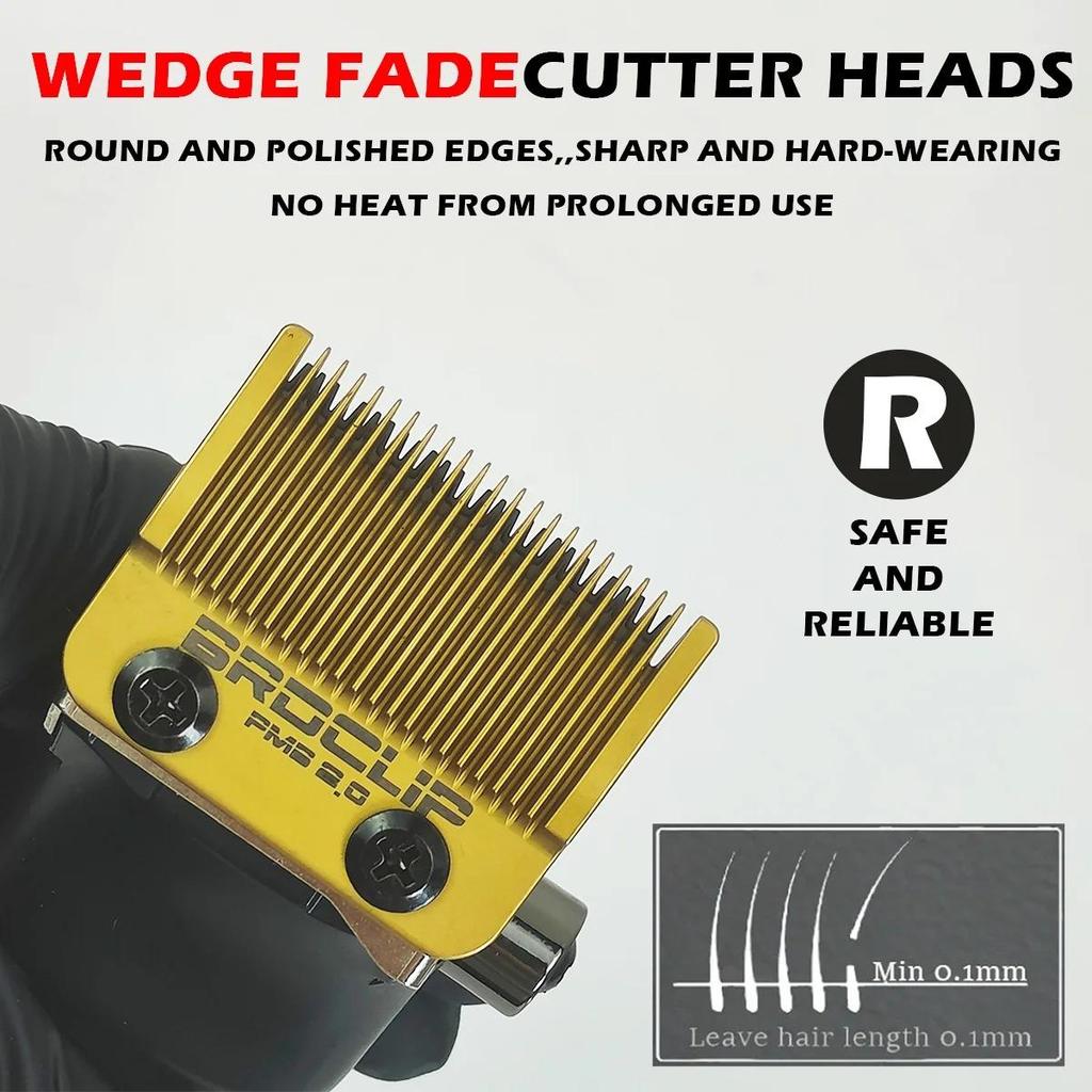 Профессиональная парикмахерская электрическая беспроводная машинка для стрижки волос лезвие BRDCLIP BRD808B процесс порошковой металлургии керамическая режущая головка