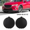L+R Front Bumper Towing Hook Eye Coverer Trailer Cover Cap Plug For Mazda CX3 CX-3 2014-2023 Hook Eye Coupler Trailer Cover Cap