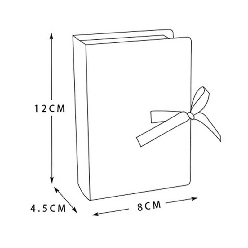 5 шт. Креативные подарочные коробки в виде волшебных книг серии Рождество с бантом, для конфет и угощений. Маленькие коробки для печенья на праздник. Принадлежности для вечеринок.