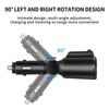 Автомобильное зарядное устройство с 2 розетками, Bluetooth-адаптер, двойной USB-порт, автомобильное зарядное устройство, FM-передатчик громкой связи, автомобильный комплект, MP3-плеер