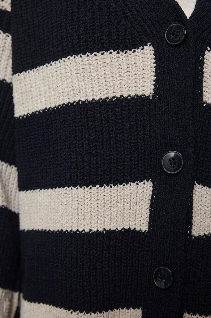 Women's Fashionable Stylish Cardigan Mink More Sustainable Wide Fit Soft Textured Knitwear Cardigan