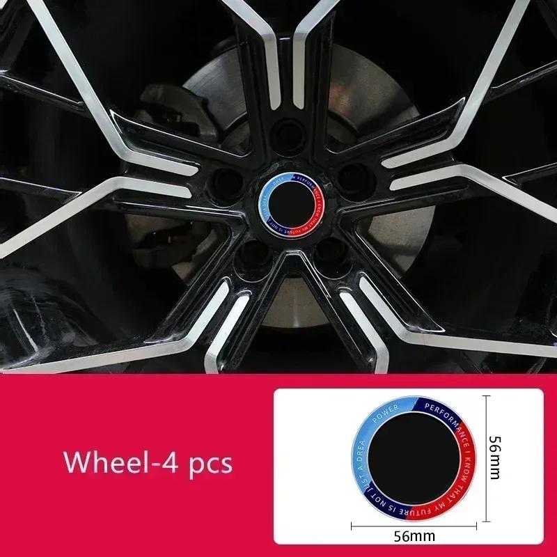 -4X For BMW 50 Years Emblems 56mm 68mm Hub Caps Hub Cap Rim Caps For BMW