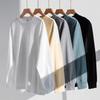 Spring Autumn Pure Cotton Oversized T-shirts Youth Men Women Harajuku Solid T Shirt Men's Pullovers Long Sleeve Unisex Y2k Tops
