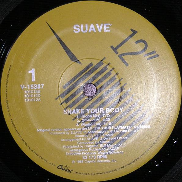12-дюймовая пластинка SUAV? - Shake Your Body V15387 Capitol Records 1988 США Рэп и Хип-хоп/R&B Б/У