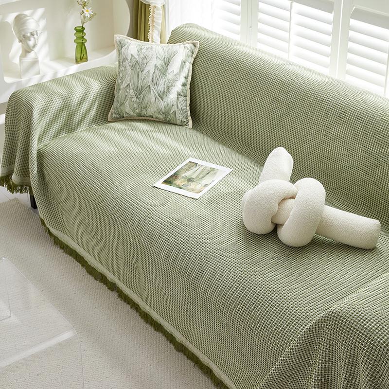 Double-Sided Cotton Yarn Blanket Sofa Cover