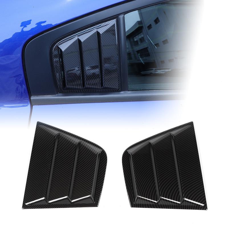 For Dodge Charger 2011 2012 - Rear Window Louver Shutter Cover Side Vent Trim Windshield Decoration Cover Car Accessories