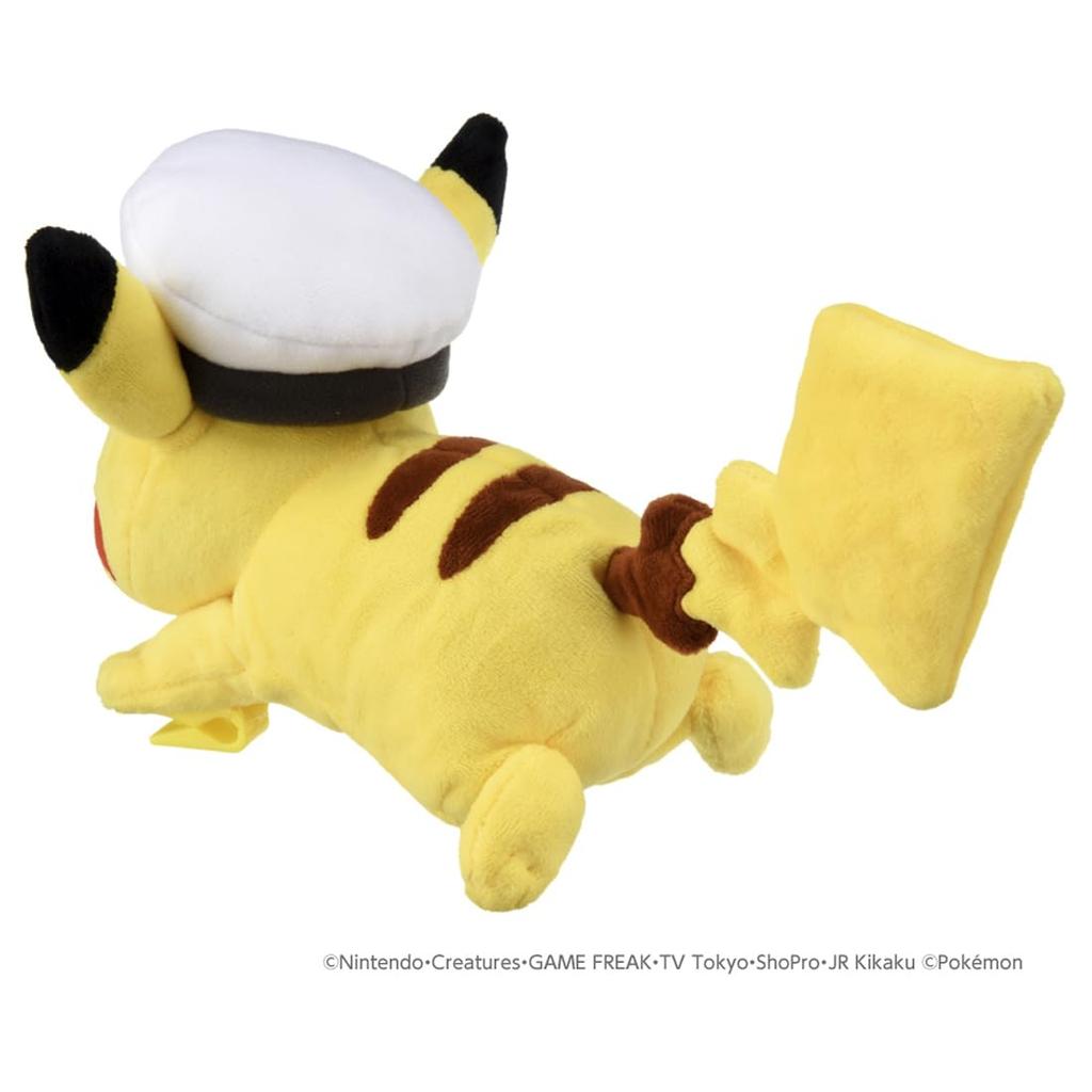 TAKARA TOMY Pokemon Plush Captain Pikachu Toy