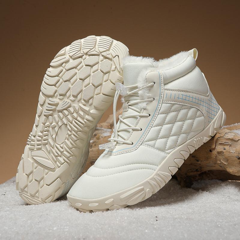 Зимние зимние ботинки для мужчин и женщин, сохраняющие тепло, хлопковая обувь, уличная походная обувь, плюшевые теплые высокие ботильоны, мужские кроссовки