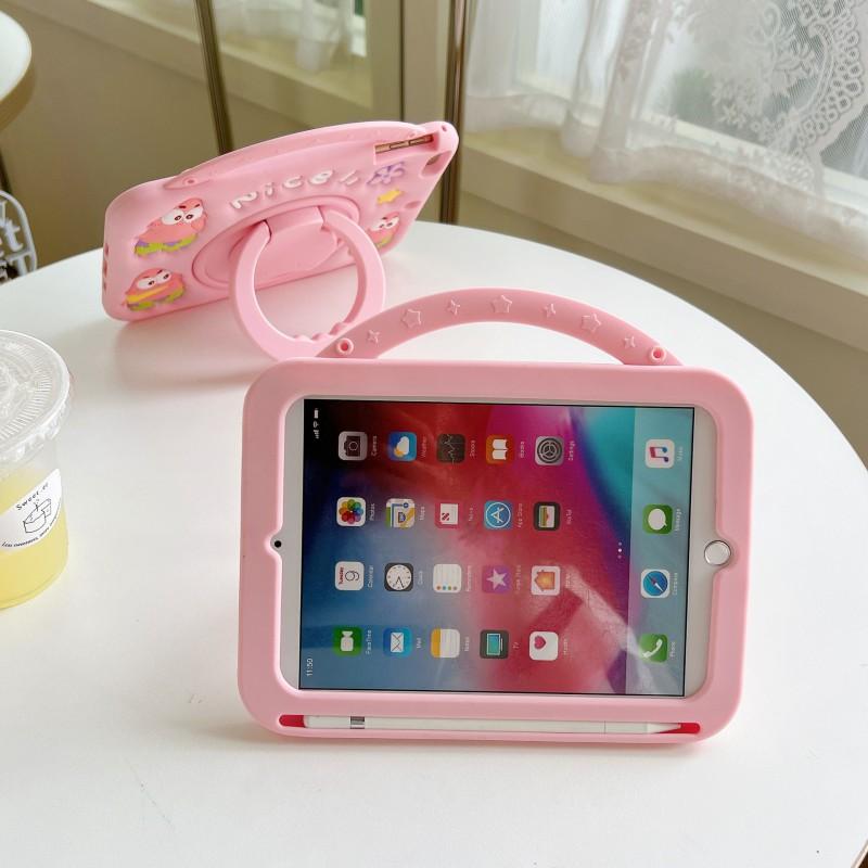 Silicone Tablet Case MatePad 11 Air 10.4 10.8 11.5s With 360 Rotating Stand Cartoon Design Shockproof Full Cover