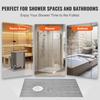 VEVOR Shower Curb Kit, 1524x965mm Shower Pan Kit with 160mm Offset Drain, Lightweight EPS Shower Installation Kits with 2 Waterproof Cloths