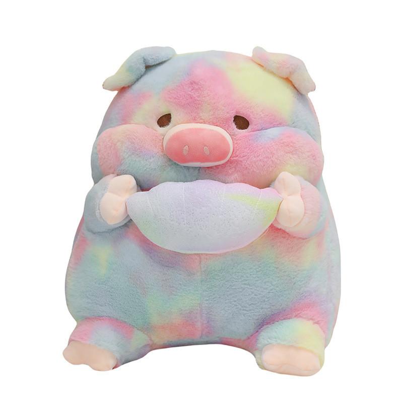 Adorable Rainbow Shell Pig Plush Toy For Children Perfect For Sleeping And Cuddling Gifts