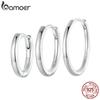 925 Sterling Silver Minimalist Huggie Hoop Earrings, White Gold Plated Cartilage Piercing Earrings Ear Cuff for Women