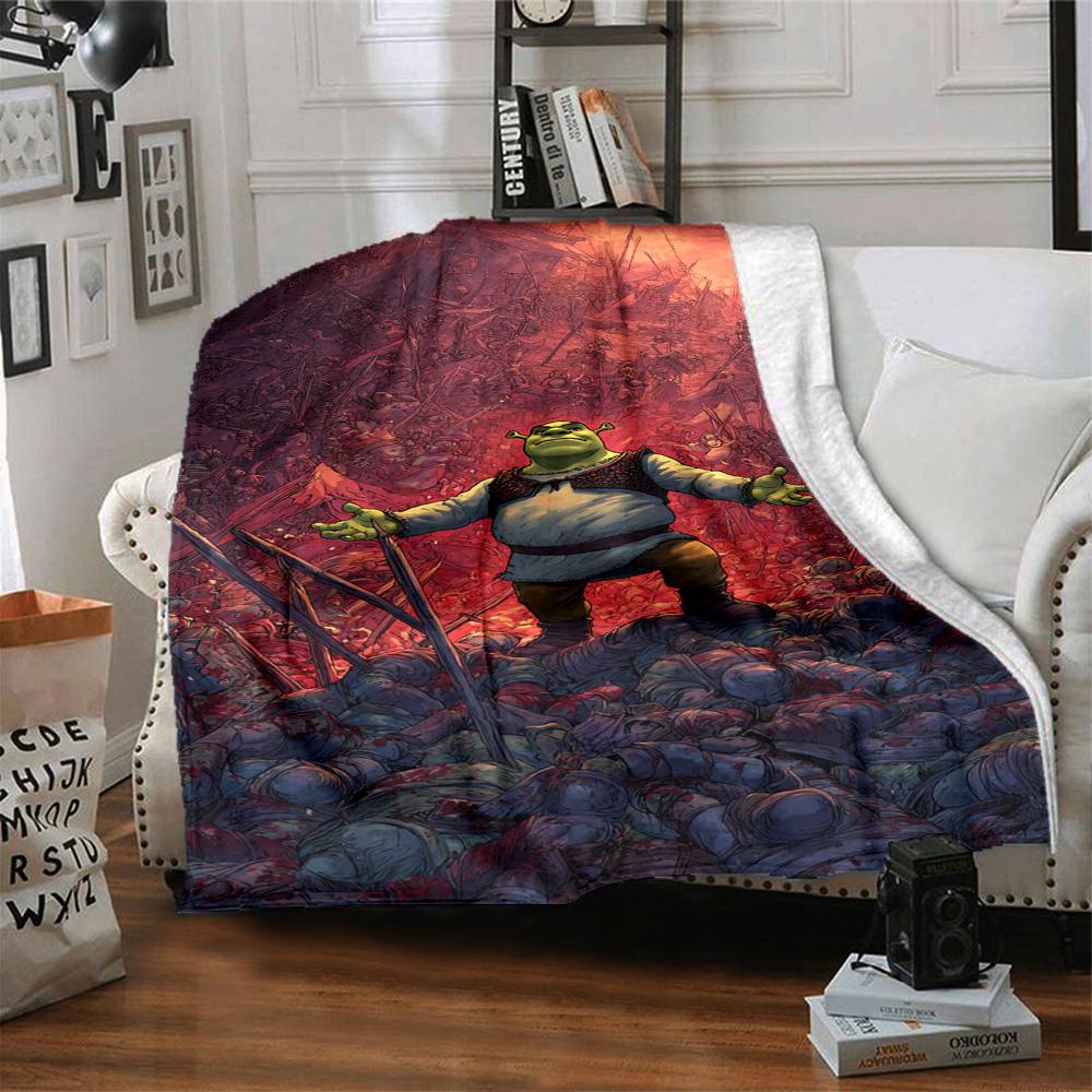 Shrek Blanket Soft Warm Cozy Suitable For Bed Office Chair Seaside Allseason Use Modern Best Holiday Gift For Friends Family