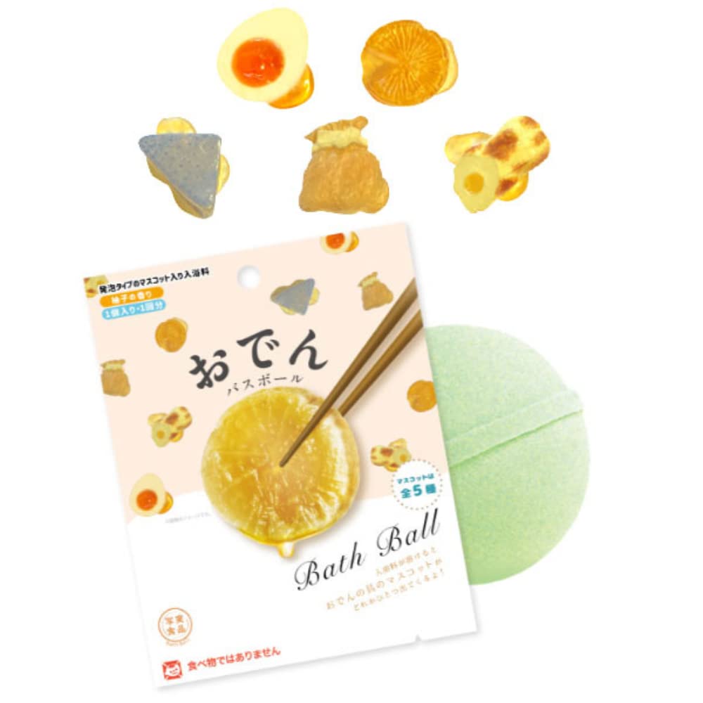 Из Nol Corporation Oden Bath Ball Персонаж Мяч для ванны с талисманом 60 г Игрушка Бомбочка для ванны Товары для ванны Газированные напитки Девочки Мальчики Детские сады Начальная школа