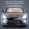 1:24 Porsche Panamera Спортивный автомобиль Симуляция Литой металлический сплав Модель автомобиля Звук и свет Оттянуть назад Коллекция Детская игрушка Подарки