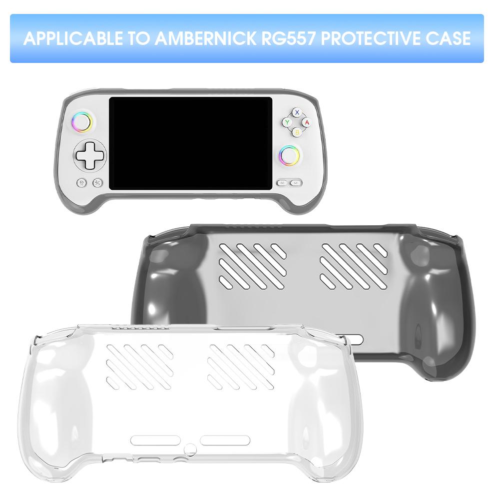 Прозрачный защитный чехол из ТПУ для консоли Anbernic RG557, защитный чехол от царапин A O5F1
