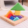 Cushion Creative Tangram Children Game Splicing Plush Toy For Learning Early