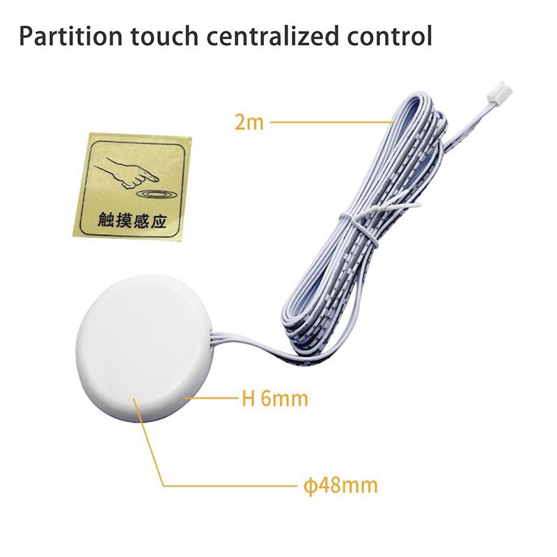 Penetrable Wood Panel Wireless Touch Sensor Led Light Switch 5A Dc 12-24V 60/120W Hand Sweep Control Dimmable Touch Dimmer