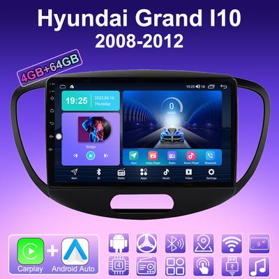 2 DIN Android Carplay автомобильное радио для Hyundai Grand I10 2008-2012 мультимедийный проигрыватель головное устройство стерео GPS навигация BT WIFI 4+64 ГБ