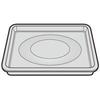Квадратная тарелка для духового шкафа Sharp 416 (350 0167)