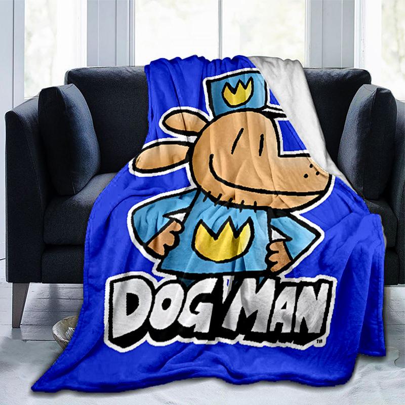Dog Man And Friends Adventure Blanket Suitable for Sofas, Beds, Offices, And Camping - Perfect Gift for Halloween Christmas