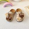 Милые детские мультяшные шлепанцы Birkenstock - Модель Весна 2025, Толстая подошва, Закрытый носок, Для улицы, Ленивый стиль