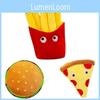 Charming Cartoon Plush Cute French Fries And Pizza Pillow For Cozy Snuggles