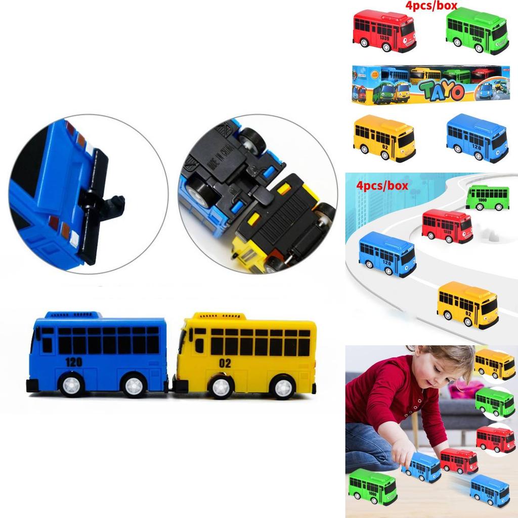 Высококачественный мини-автобус в девяти цветах с открывающимися дверями, развивающий игровой набор