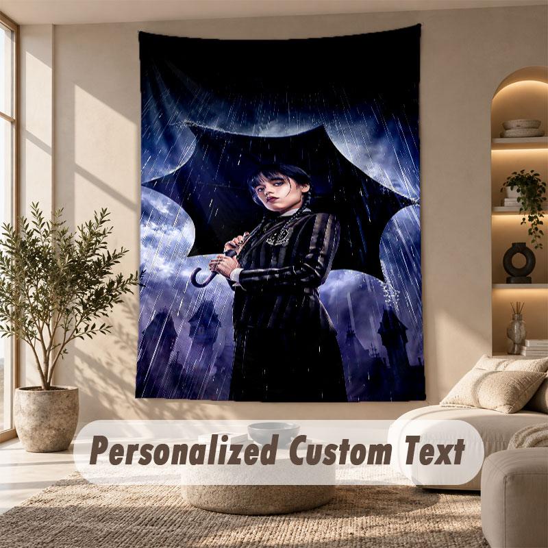 Wall Hanging Tapestry Art Cloth Bedroom Room Background DecorWednesday Addams