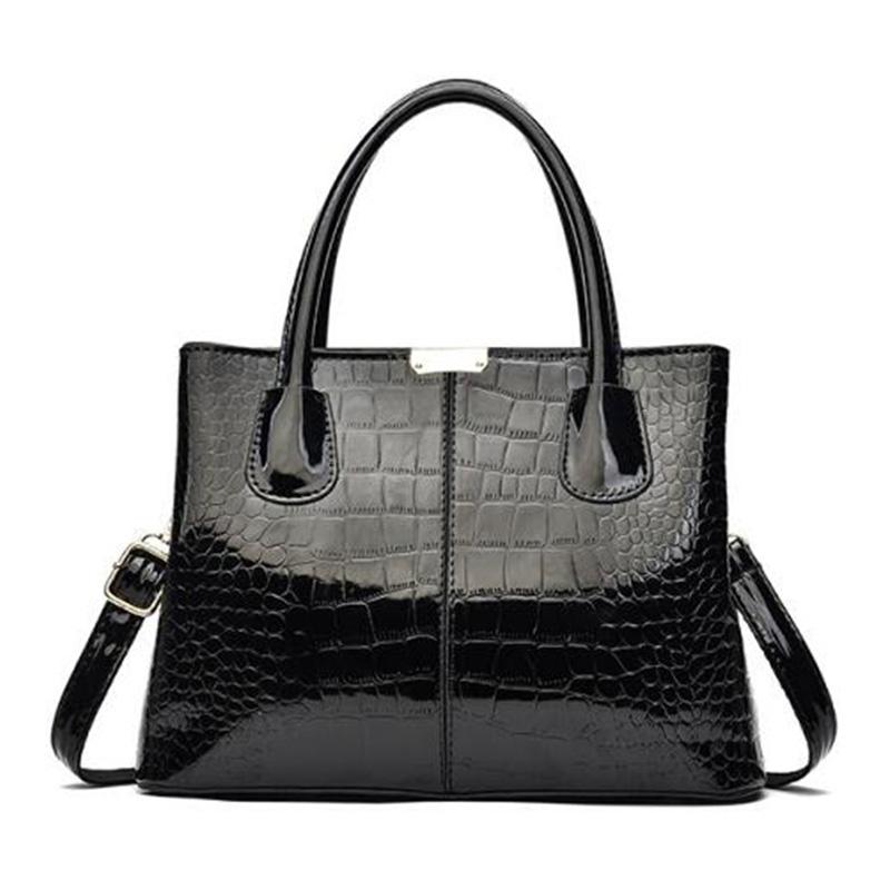 Роскошная яркая кожаная сумка, женская сумка через плечо, большая вместительная сумка на плечо, модная сумка для мамы, сумки-тоут