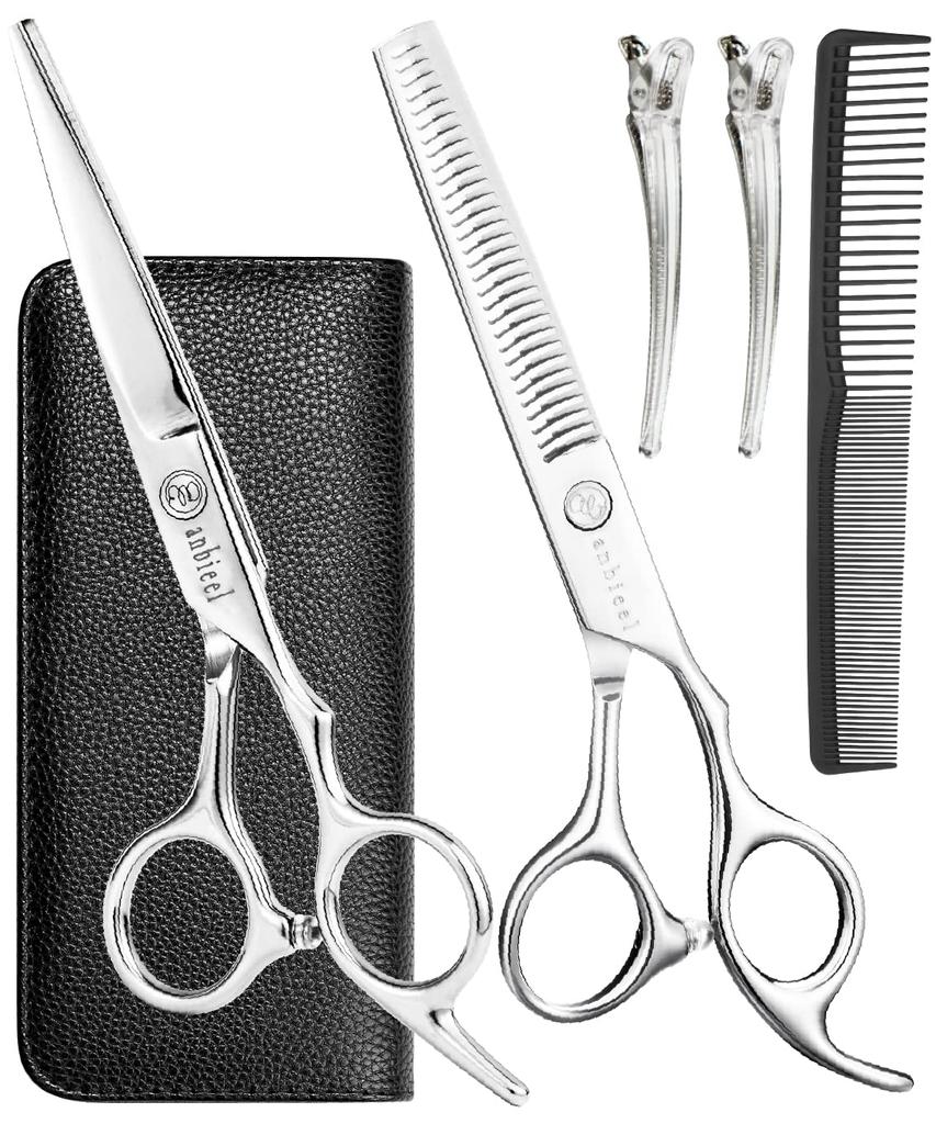 Anbieel by an Active Professional Haircutting Scissors Low Shear Hair Cutting (Supervised Hairdresser) Scissors, Set, Rate, Scissors, Self-cut