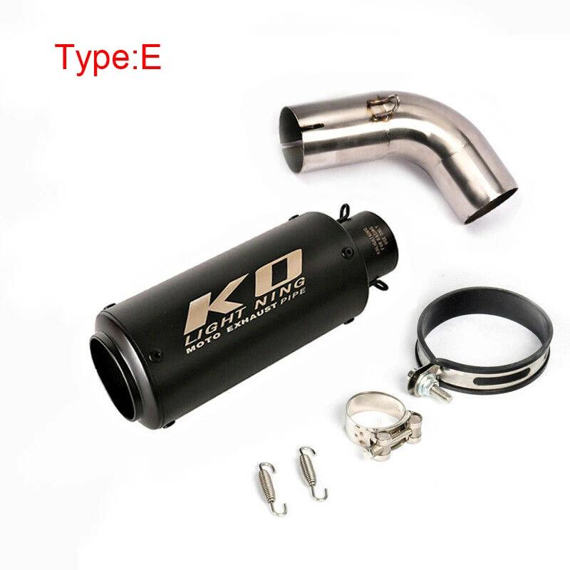 For Honda CB1000R 2009-2018 Motorcycle Exhaust System 51mm Muffler Pipe Middle Connect Link Tips Stainless Steel Slip On