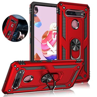 Для LG K40 K40S K50 K50S K51 K51S K52 K53 K61 K22 K31 K71 K92 5G противоударный защитный чехол-держатель автомобиля с кольцом для LG Q60 Q51 Q61