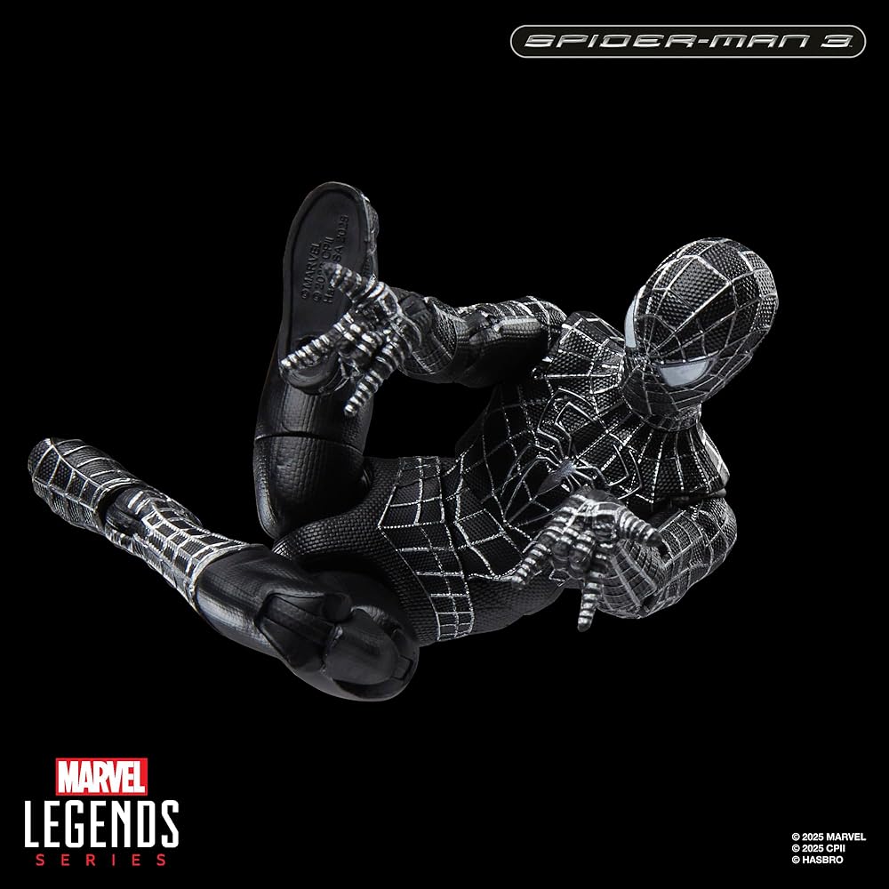 Hasbro Marvel Legends Series "Spider-Man 3" Collectible 15cm Action Figure with Spider-Man Symbiote Accessory (G0589) Authentic
