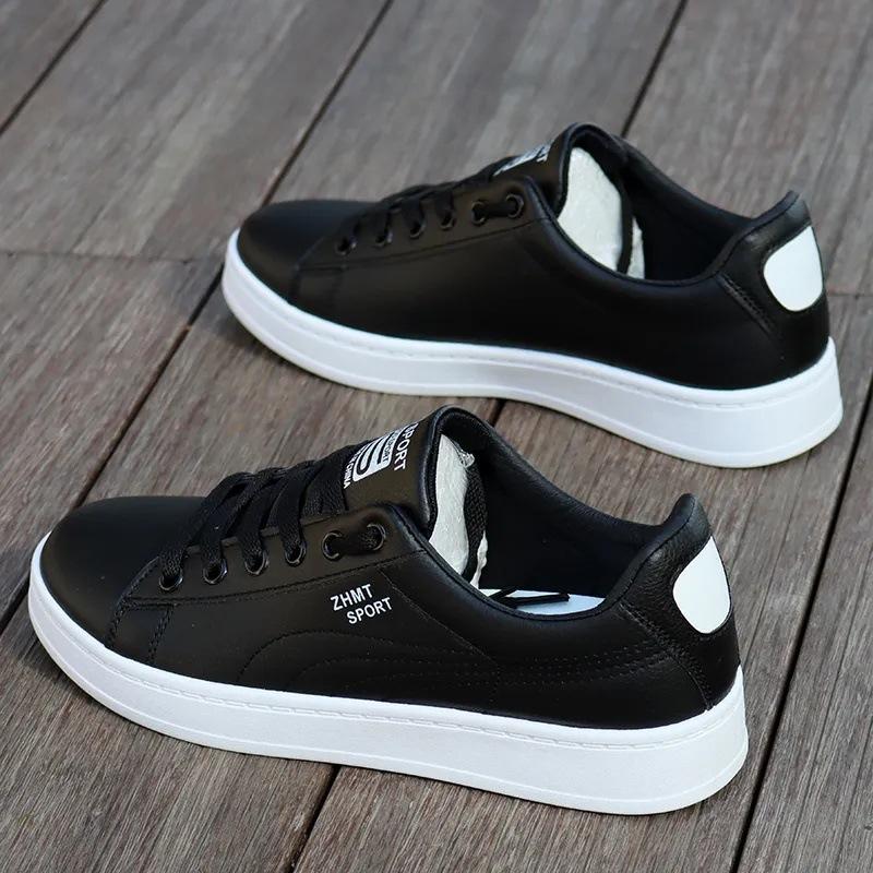 Men's Shoes 2025 Spring Waterproof Little White Shoes Korean Version of Sports and Leisure Shoes Korean Version of Trendy Versatile Non-slip Board Sh