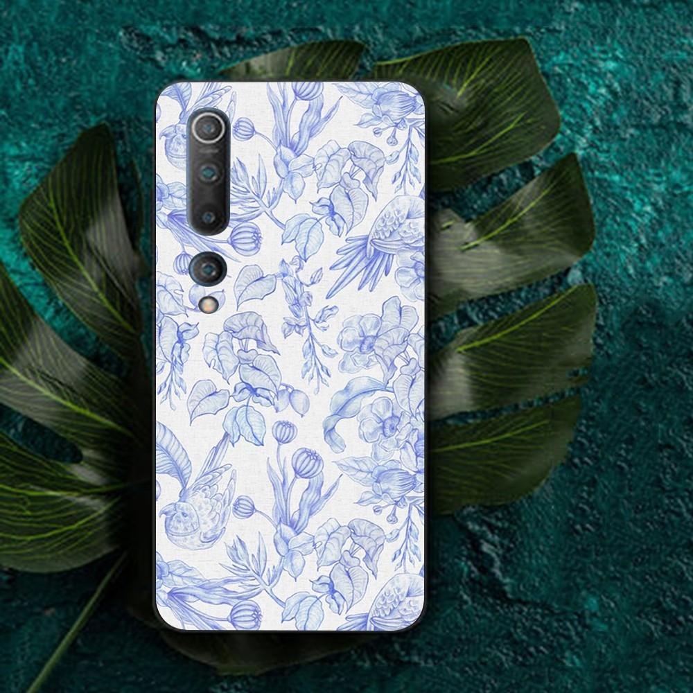 Сине-белый фарфоровый чехол для телефона Для Redmi Note 4 X 5 A 6 7 8 T 9 9S 10 11 11S 11Epro Poco M3 pro