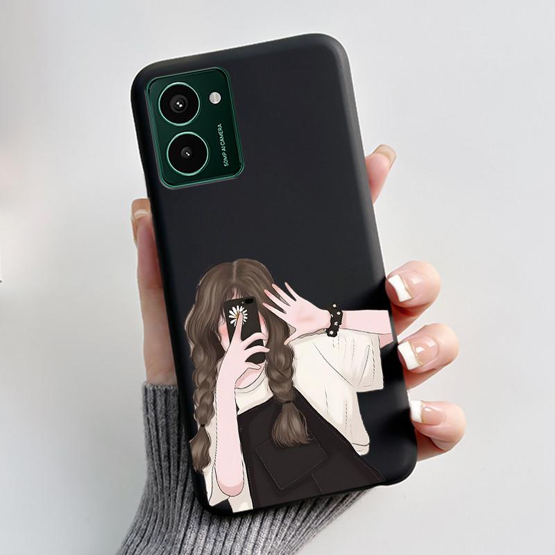 Мягкий чехол из ТПУ для Nokia HMD Pulse Pro Pulse+ Plus, роскошный, милый, с кроликом, смешной, черный силиконовый, защитная задняя крышка, чехол для телефона